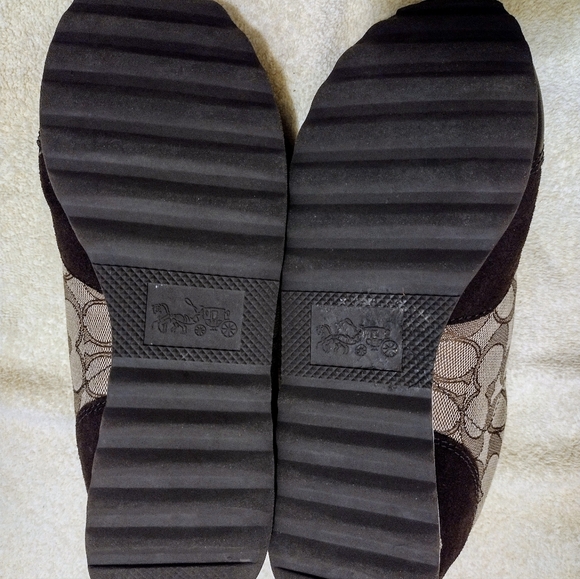 COACH SIGNATURE SNEAKERS BROWN SIZE 10 - Picture 13 of 16